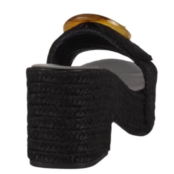 Cult Gaia Cleia Raffia Espadrille Platform Mules — Women’s US 7.5 New In Box - Picture 7 of 9